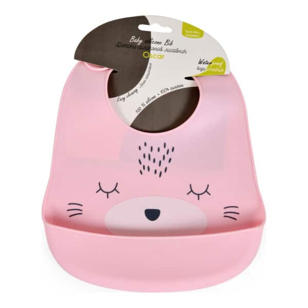 Σαλιάρα Σιλικόνης Cangaroo Oscar Pink