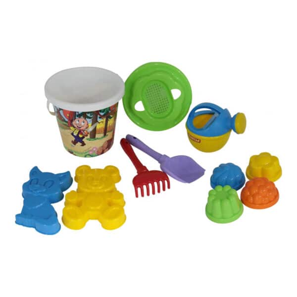 Κουβάδακι παραλίας 11τμχ Polesie Decorated bucket - Image 2