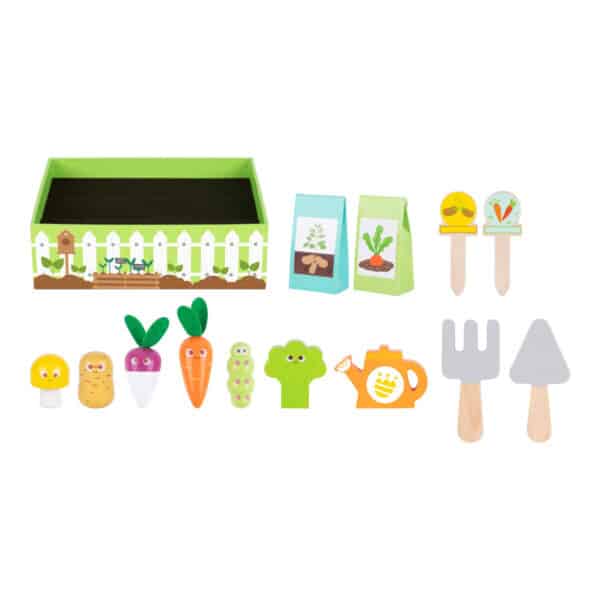 Ξύλινο Παιχνίδι σετ κηπουρού 14τμχ Tooky Toy TK315 - Image 2
