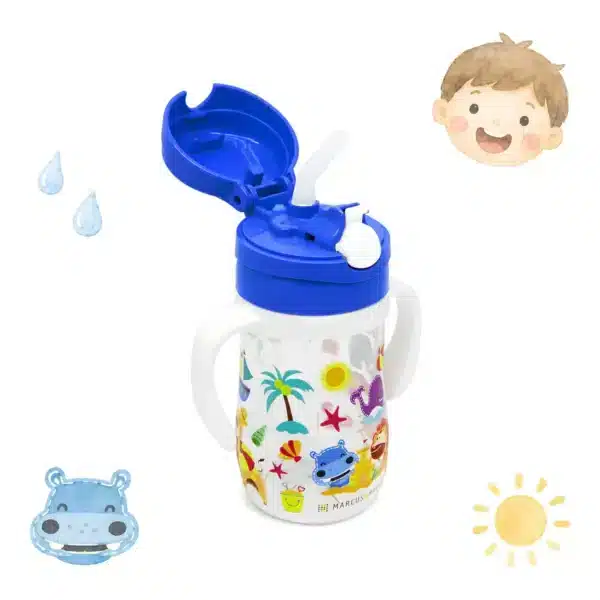 Παιδικό μπουκάλι 300ml Tritan Marcus & Marcus Hippo