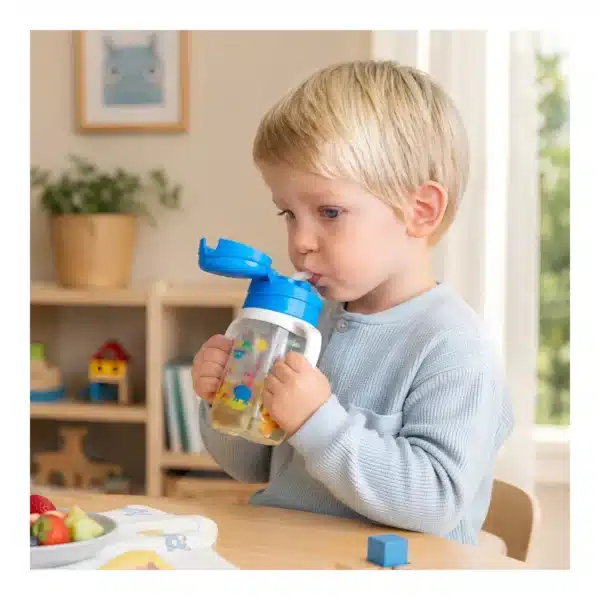 Παιδικό μπουκάλι 300ml Tritan Marcus & Marcus Hippo - Image 2