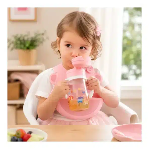 Παιδικό μπουκάλι 300ml Tritan Marcus & Marcus Pokey Pig pink - Image 2