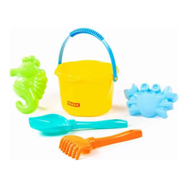 Σετ Παιχνίδια Παραλίας 5τμχ Polesie Curly medium bucket set 93912 - Image 3