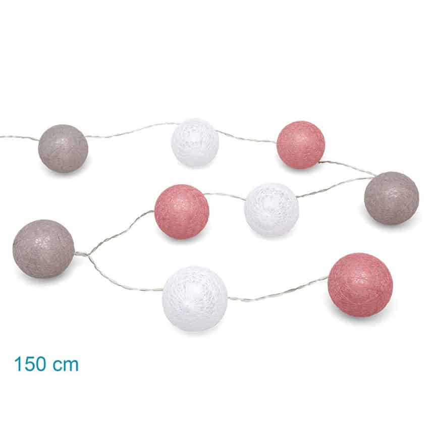 Φωτάκια Διακόσμησης Δωματίου 150εκ Led 9τμχ Kiokids Pink