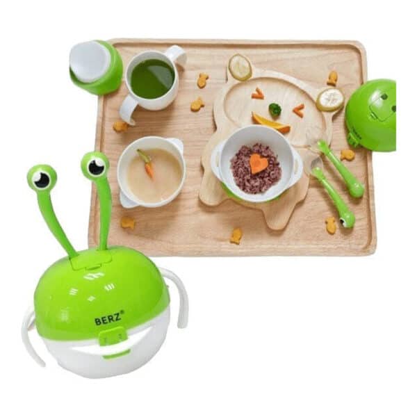 Σετ Μπολ Φαγητού 5 σε 1 Green Καβουράκι βόλτας Berz Dinnerware