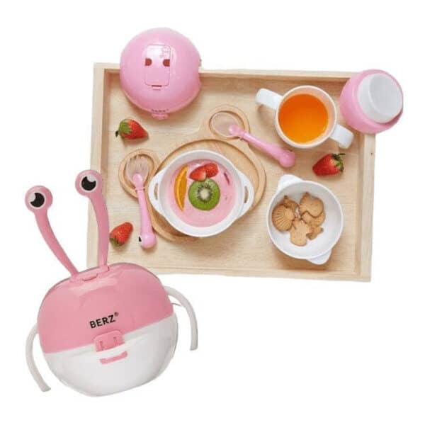 Σετ Μπολ Φαγητού 5 σε 1 Pink Καβουράκι βόλτας Berz Dinnerware