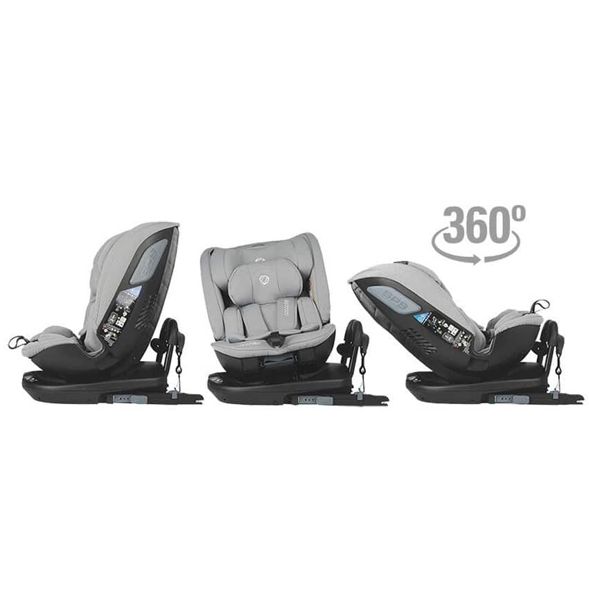 Κάθισμα Αυτοκινήτου 0-36kg Coccolle iSize Velsa 360° Neutral Grey