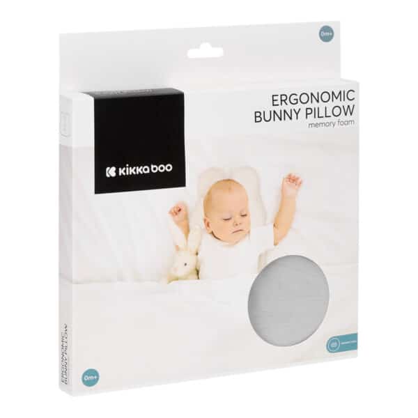 Εργονομικό Μαξιλάρι Με Αφρό Μνήμης Kikka Boo Bunny Airknit Grey - Image 2