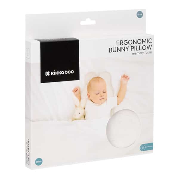 Εργονομικό Μαξιλάρι Με Αφρό Μνήμης Kikka Boo Bunny Airknit White - Image 2