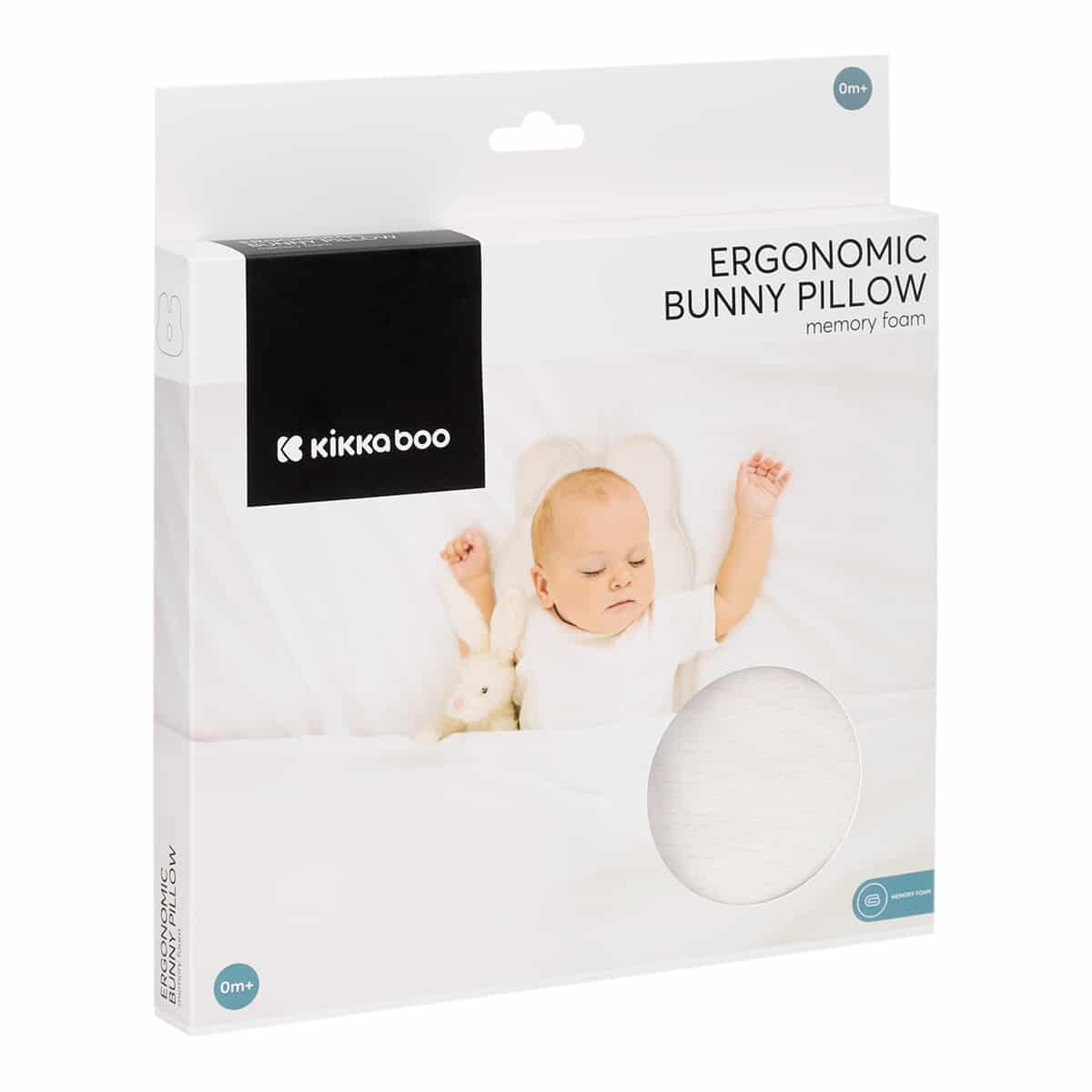 Εργονομικό Μαξιλάρι Με Αφρό Μνήμης Kikka Boo Bunny Airknit White - Image 2