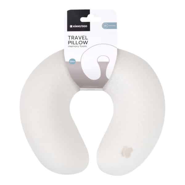 Μαξιλάρι Ταξιδιού Με Αφρό Μνήμης Kikka Boo Airknit White - Image 2