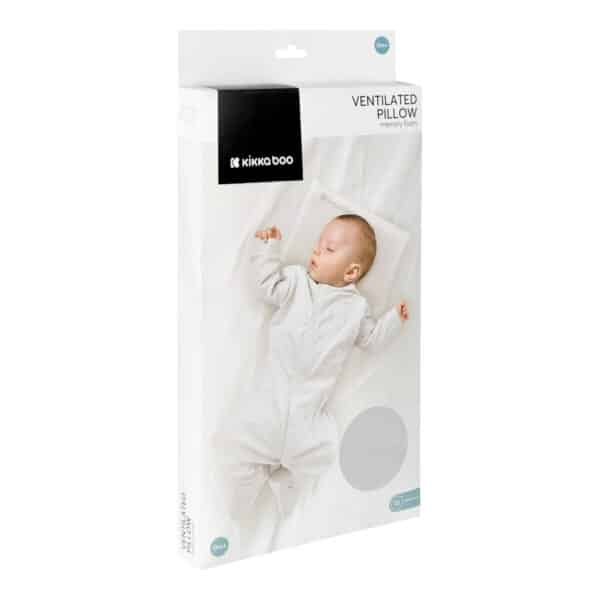 Μαξιλάρι Αεριζόμενο Με Αφρό Μνήμης Kikka Boo Airknit Grey - Image 2