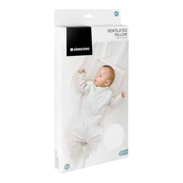 Μαξιλάρι Αεριζόμενο Με Αφρό Μνήμης Kikka Boo Airknit White - Image 2