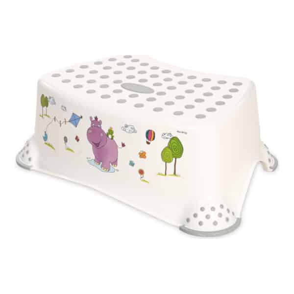 Βοηθητκό Σκαλάκι Μμπάνιου Lorelli Hippo White-Grey