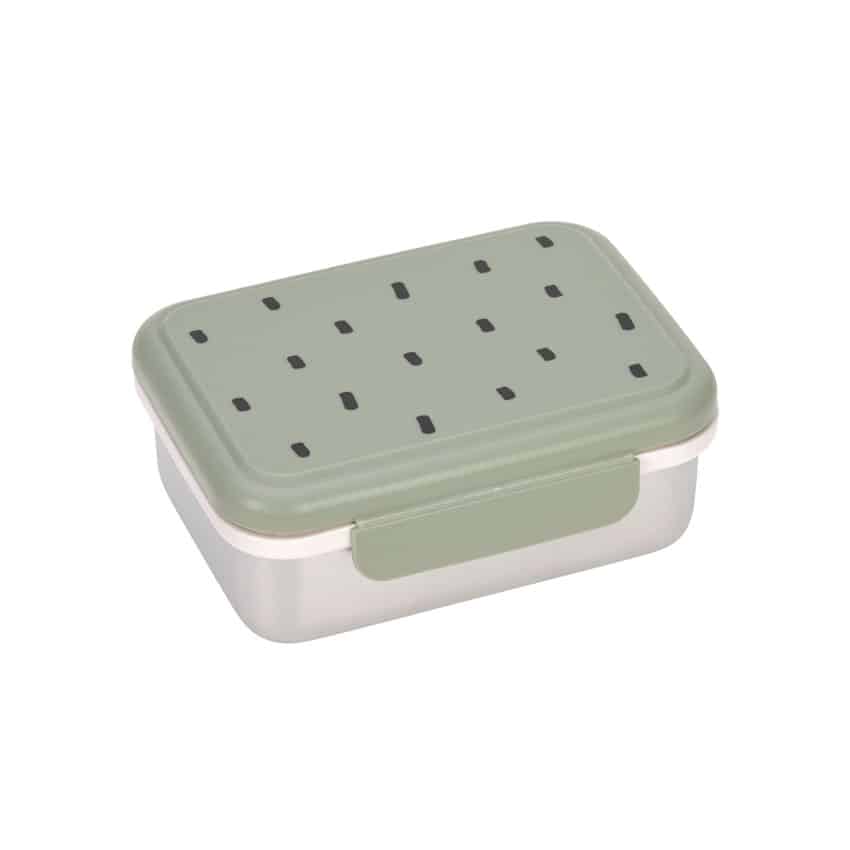 Φαγητοδοχείο inox Laessig Happy Prints Light Olive