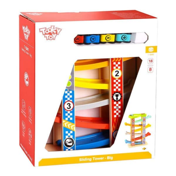 Ξύλινη Πίστα με Αυτοκινητάκια Tooky Toy TY841 - Image 2