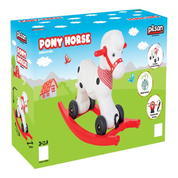 Alternative view of Κουνιστό Αλογάκι με Ρόδες Pilsan 01002 Pony Horse