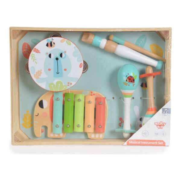 Ξύλινο Σετ Μουσικών Οργάνων Tooky Toy TF567 - Image 3