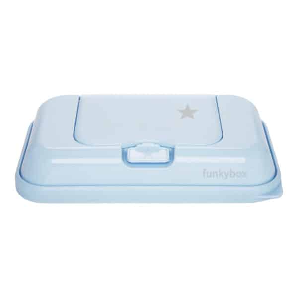 Θήκες για μωρομάντηλα Funkybox To Go Pale Blue Little Star