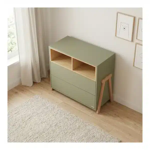 Βρεφική Συρταριέρα Casababy Palmer Olive - Image 3
