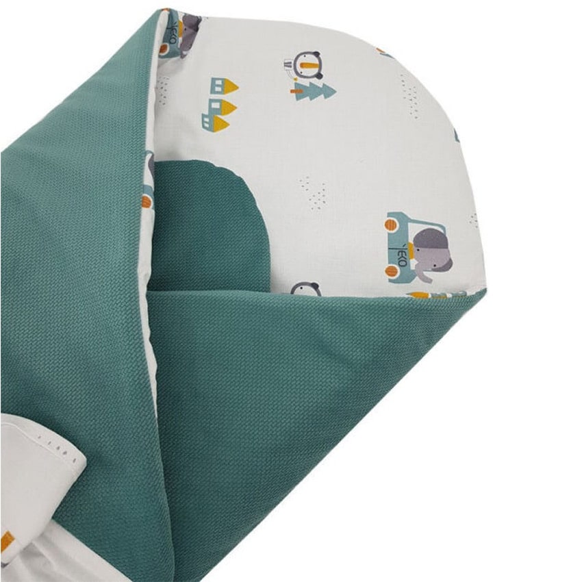 Κουβέρτα Αγκαλιάς 75×75εκ Ekokids Mint Cars