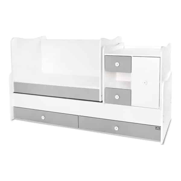 Alternative view of Μετατρεπόμενο Πολυμορφικό Κρεβάτι 190x72εκ Lorelli Minimax White/Stone Grey