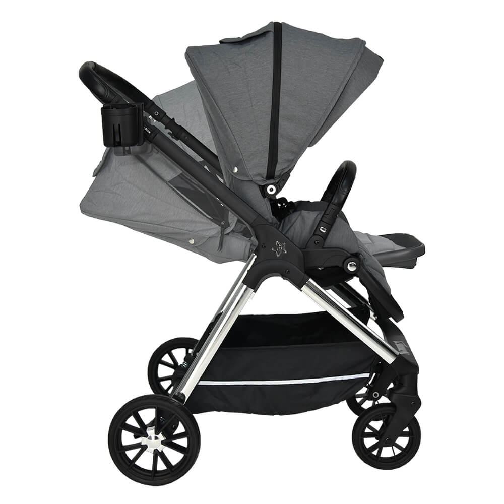 Πολυκαρότσι Bebe Stars Nammas 3σε1 Grey - Image 4