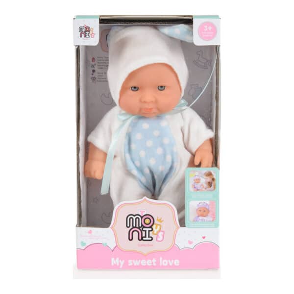 Κούκλα μωράκι 20εκ MONI Toys Bunny White 6126