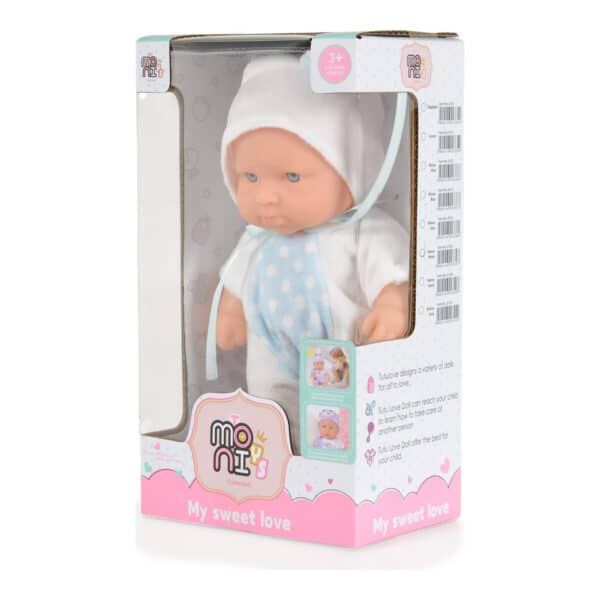 Κούκλα μωράκι 20εκ MONI Toys Bunny White 6126 - Image 2
