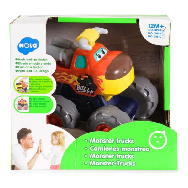 Βρεφικό Φορτηγό Τάυρος Hola Monster Trucks 3151A 12m+ - Image 3
