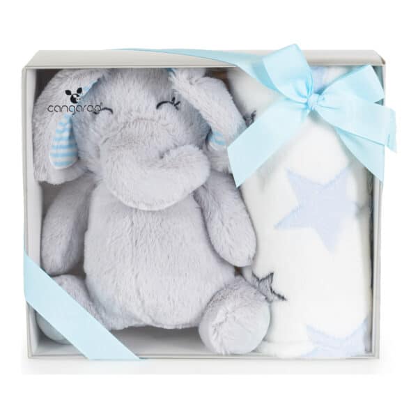 Κουβέρτα Αγκαλιάς 90x75εκ Cangaroo Elephant blue