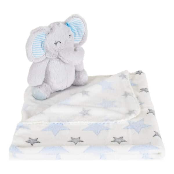 Alternative view of Κουβέρτα Αγκαλιάς 90x75εκ Cangaroo Elephant blue
