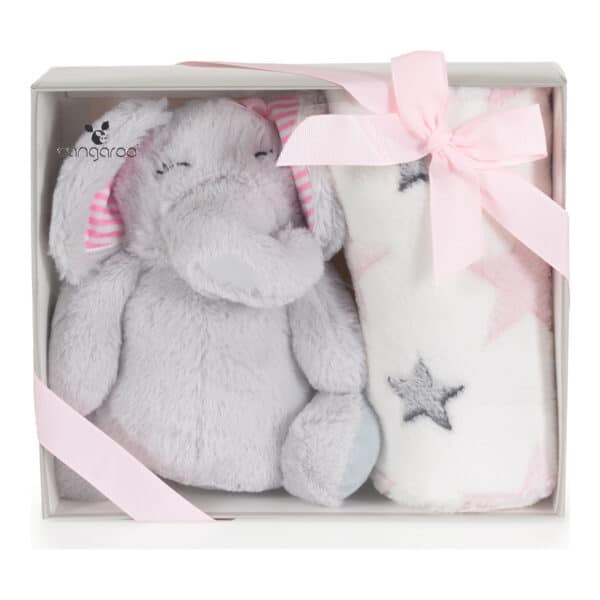 Κουβέρτα Αγκαλιάς 90x75εκ Cangaroo Elephant Pink