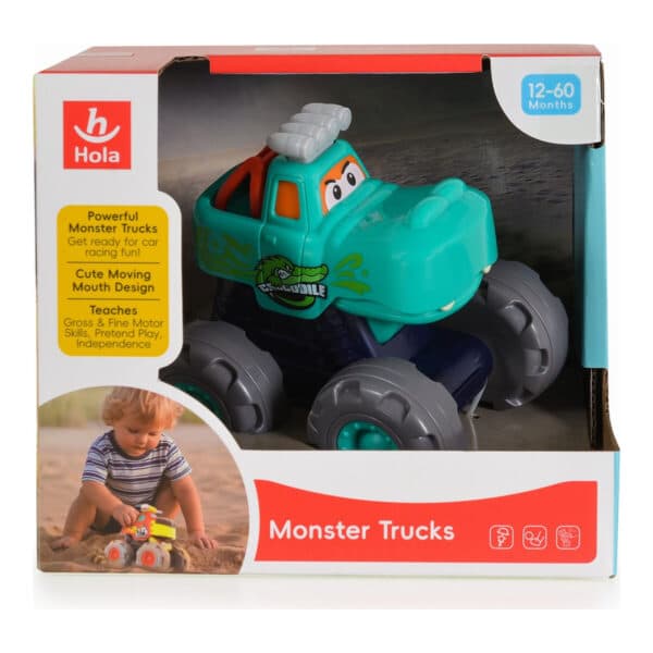Βρεφικό Φορτηγό Κροκόδειλος Hola Monster Trucks 3151B 12m+ - Image 2