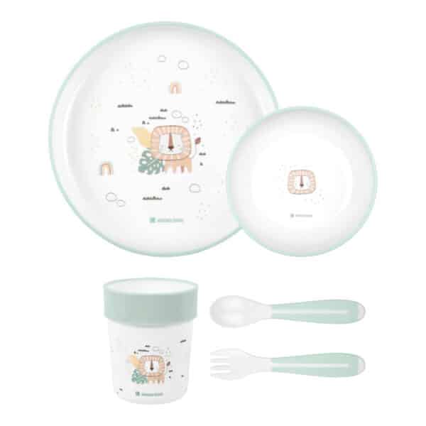 Σετ Φαγητού 5τμχ Kikka Boo Savanna Mint