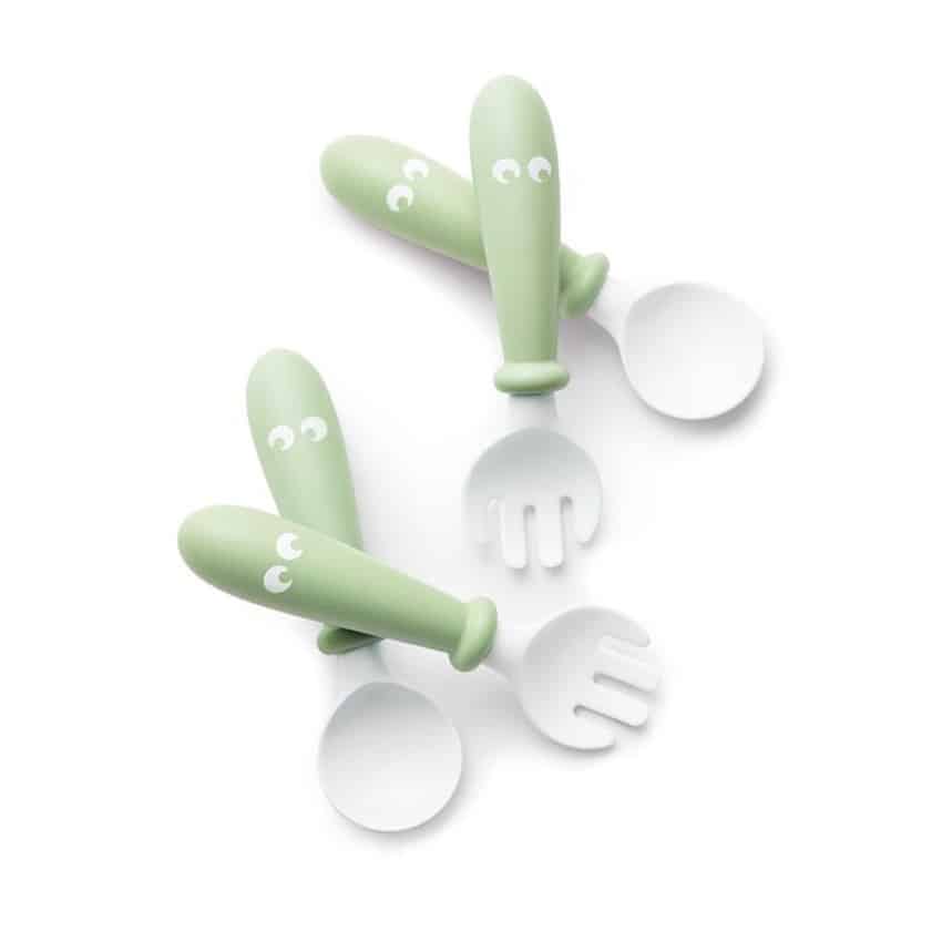 Κουταλοπίρουνα 4τμχ BabyBjorn Powder Green