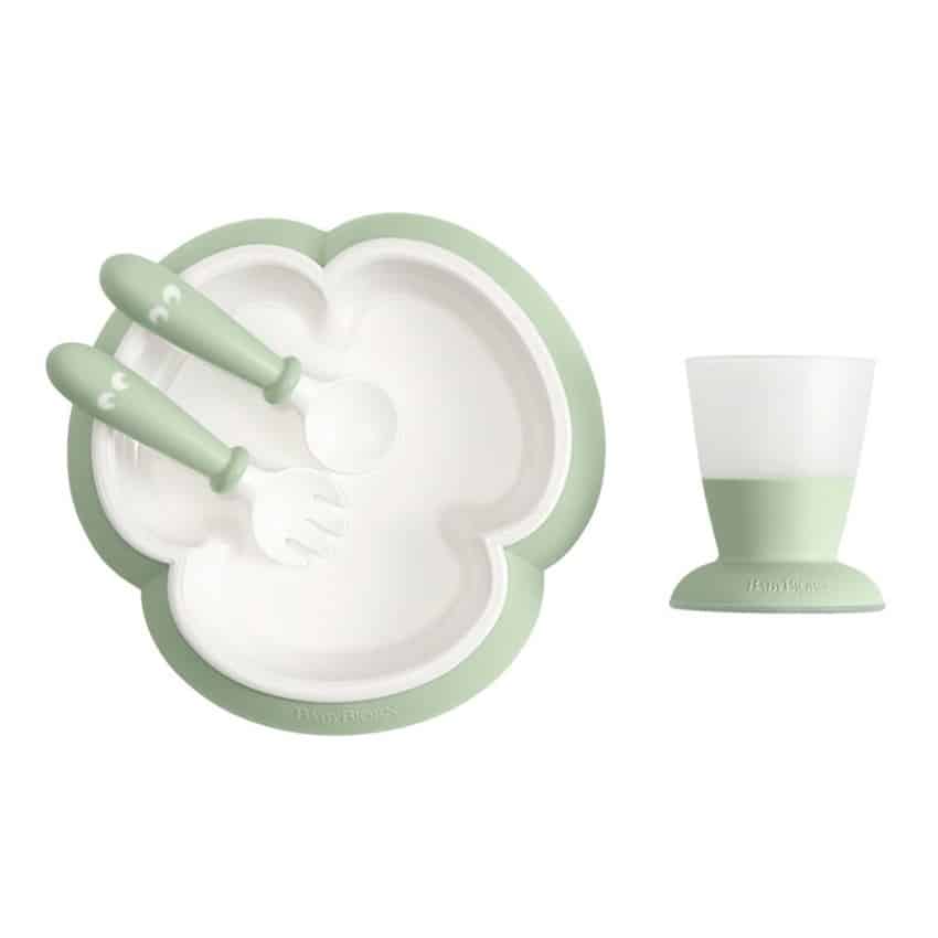 Βρεφικό Σετ Φαγητού 4τμχ BabyBjorn Powder Green