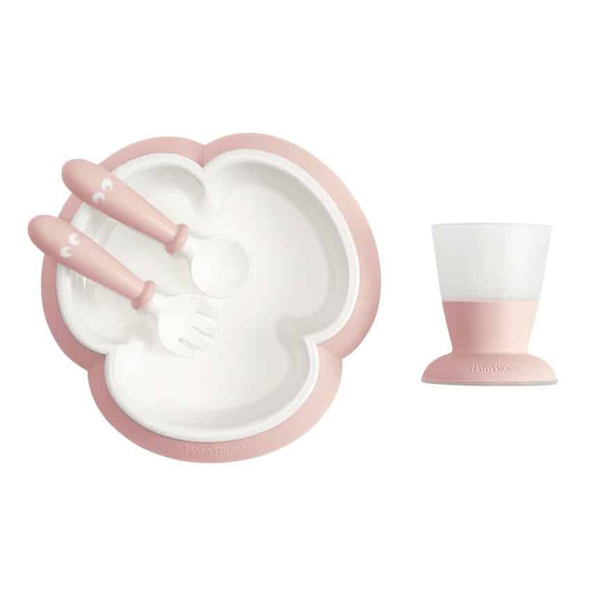 Βρεφικό Σετ Φαγητού 4τμχ BabyBjorn Powder Pink