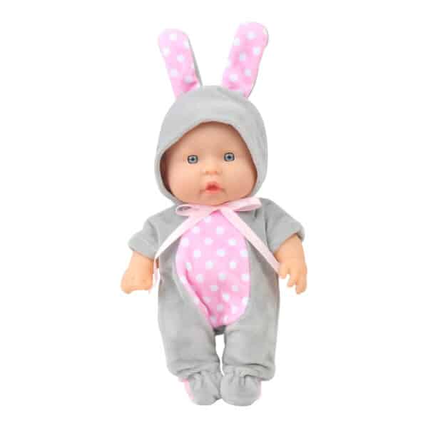 Κούκλα μωράκι 20εκ MONI Toys Bunny Grey 6129 - Image 2