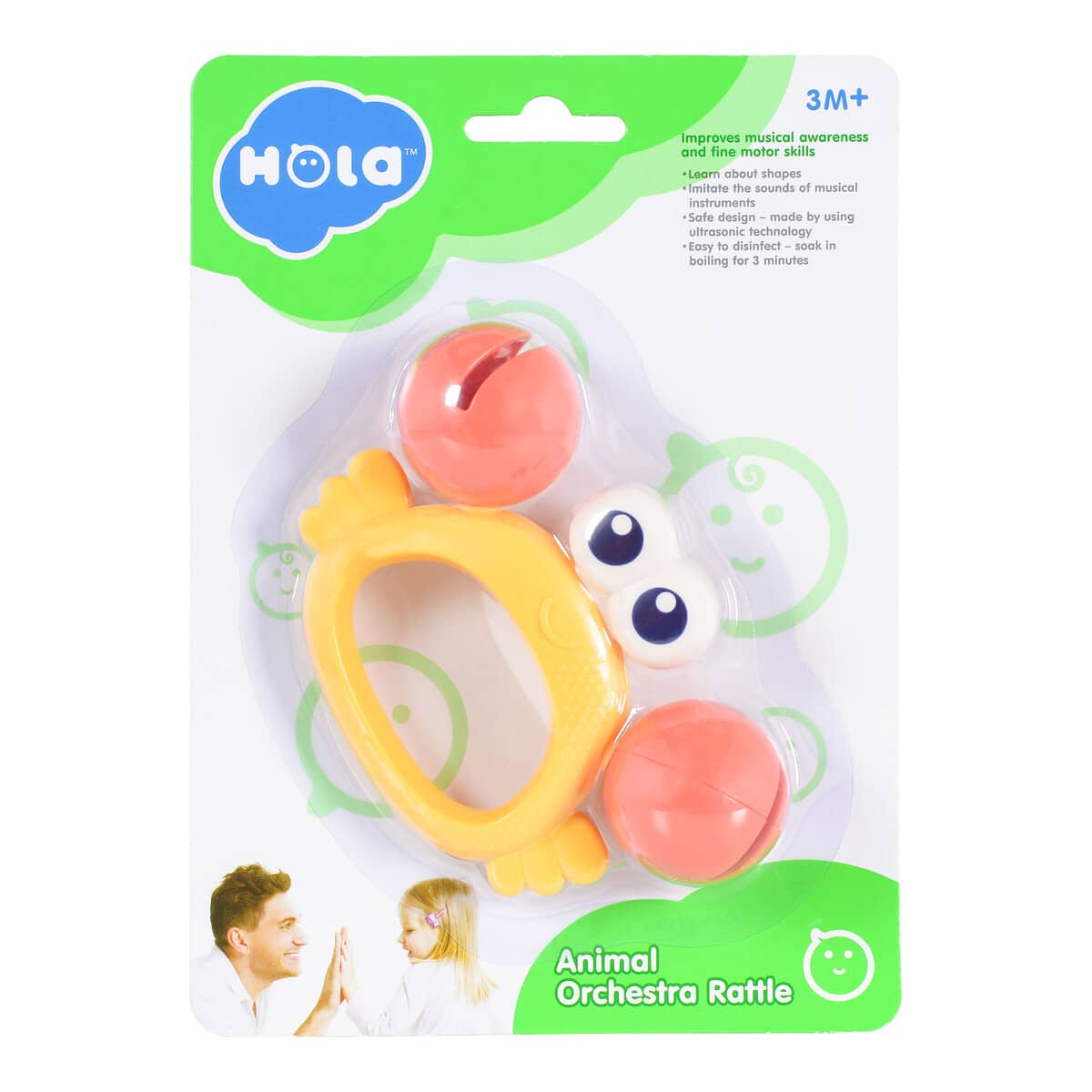 Κουδουνίστρα Hola Crab Rattle E318B-3 - Image 2