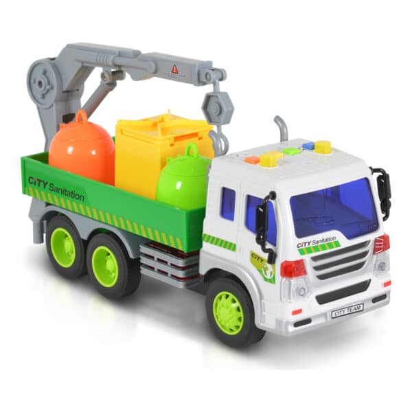 Παιχνίδι Φορτηγό Με Κάδους Και Γερανός MONI Toys 1:16 WY320C