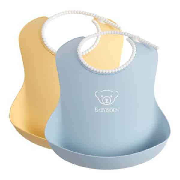 Σετ σαλιάρες 2τμχ BabyBjorn Powder Yellow/Blue