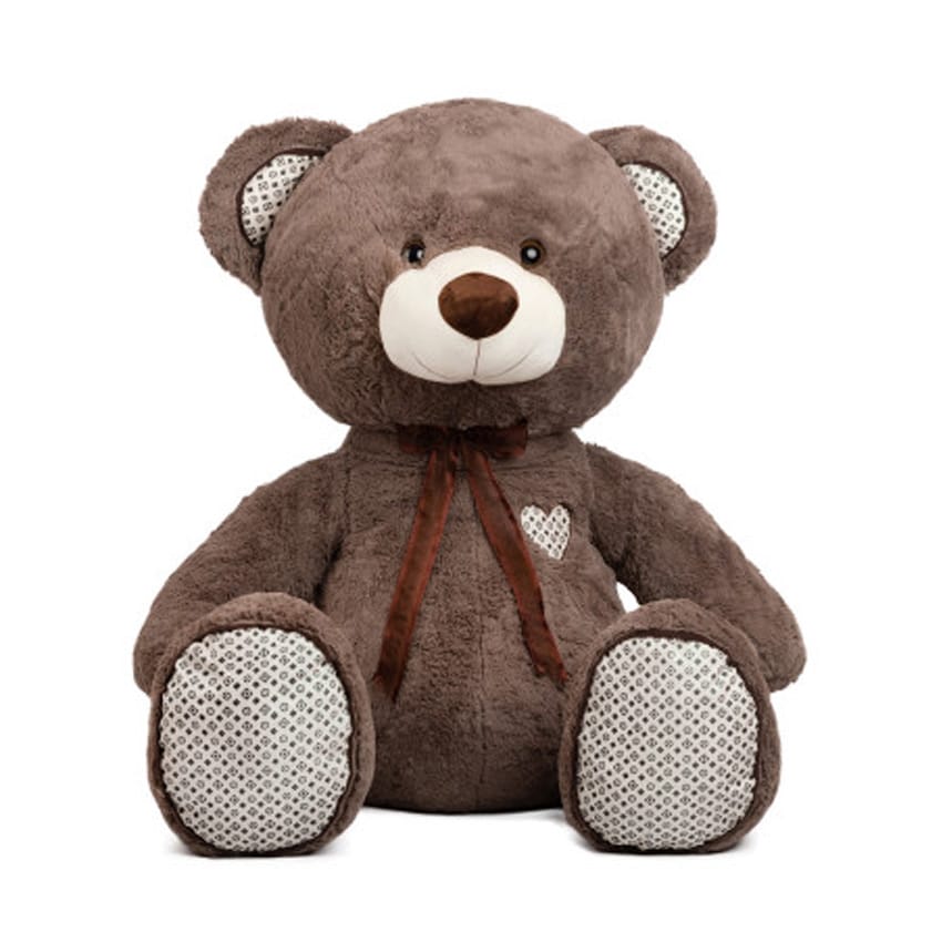 Αρκουδάκι με φιόγκο 100εκ Amek Toys Brown