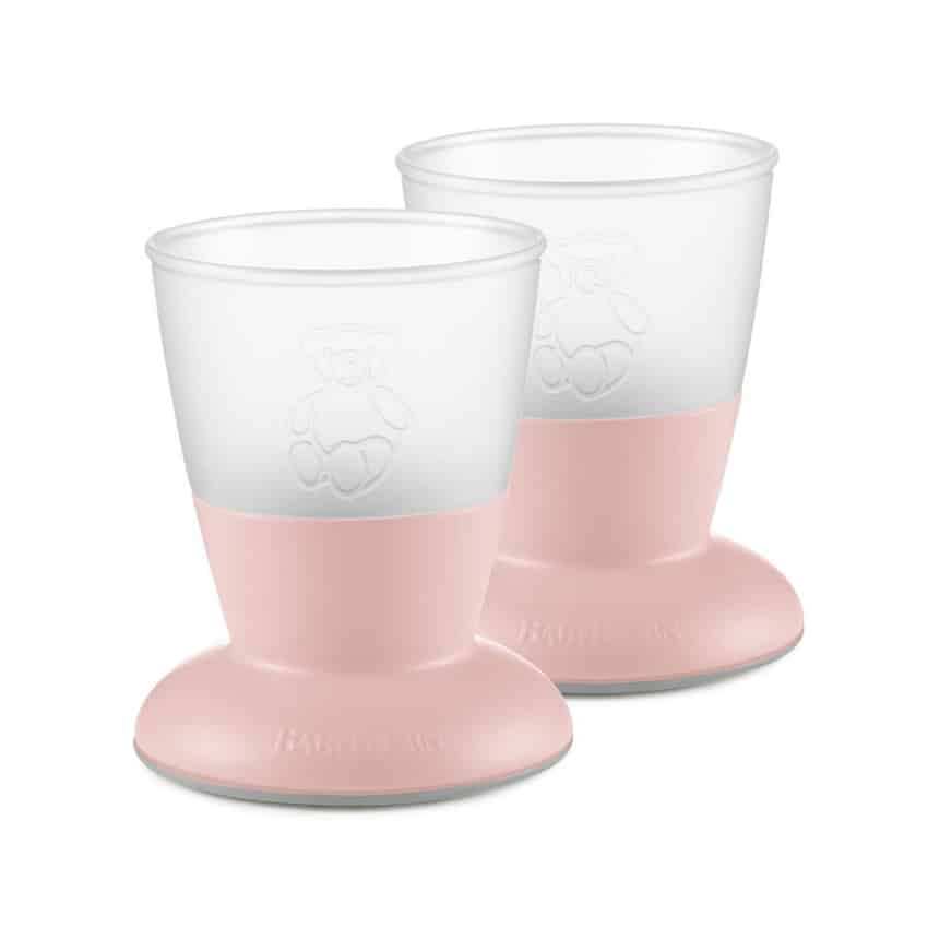 Ποτηράκια Σετ 2τμχ 100ml BabyBjorn Powder Pink