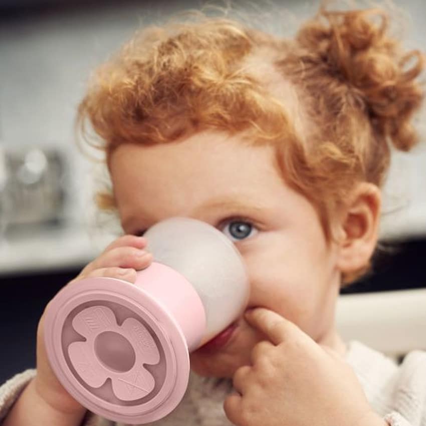 Ποτηράκια Σετ 2τμχ 100ml BabyBjorn Powder Pink