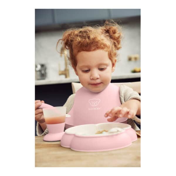 Σετ Πιάτο και Κουταλοπίρουνα BabyBjorn Powder Pink - Image 2