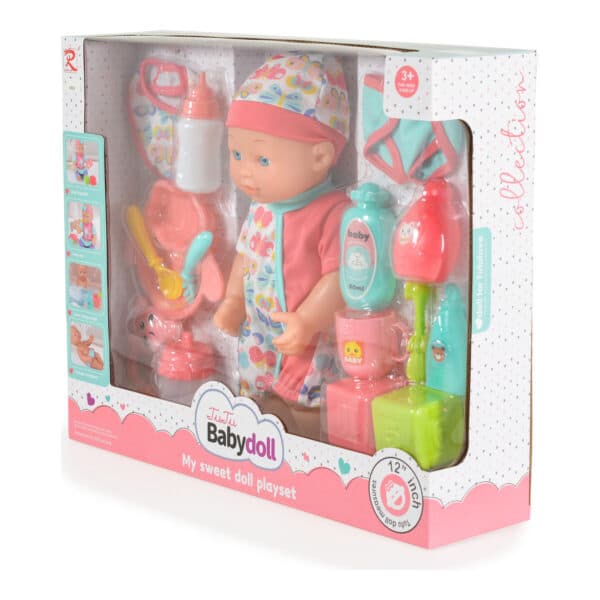 Κούκλα 31εκ με Σετ Φαγητού και Μπανάκι Moni Toys 6801 - Image 2