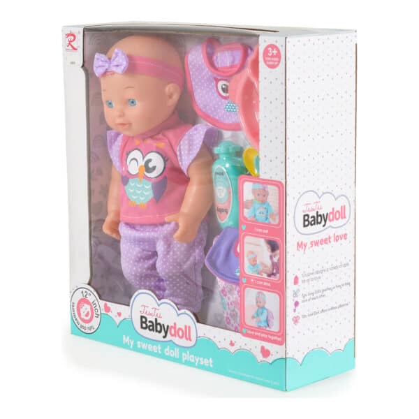 Κούκλα 31εκ με Αξεσουάρ&Σακίδιο Πλάτης Moni Toys Owl 6806 - Image 2