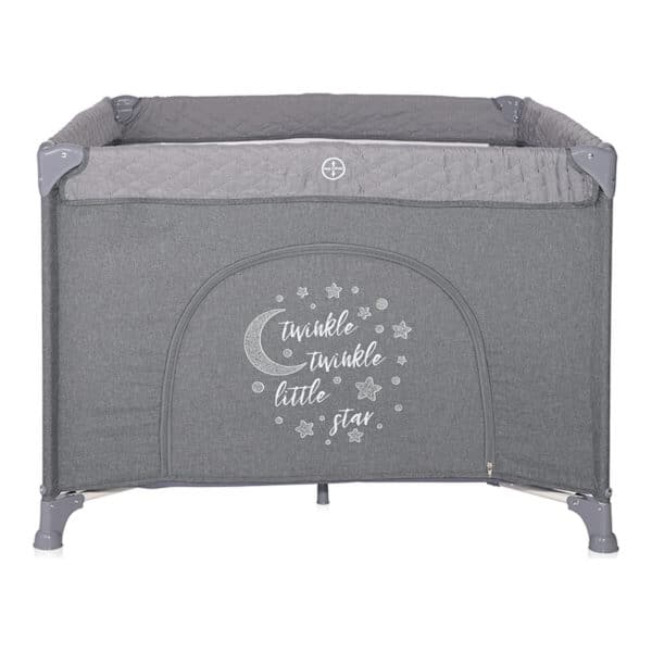 Τετράγωνο Παρκοκρέβατο Lorelli Sunny Playground Cool Grey Star - Image 4
