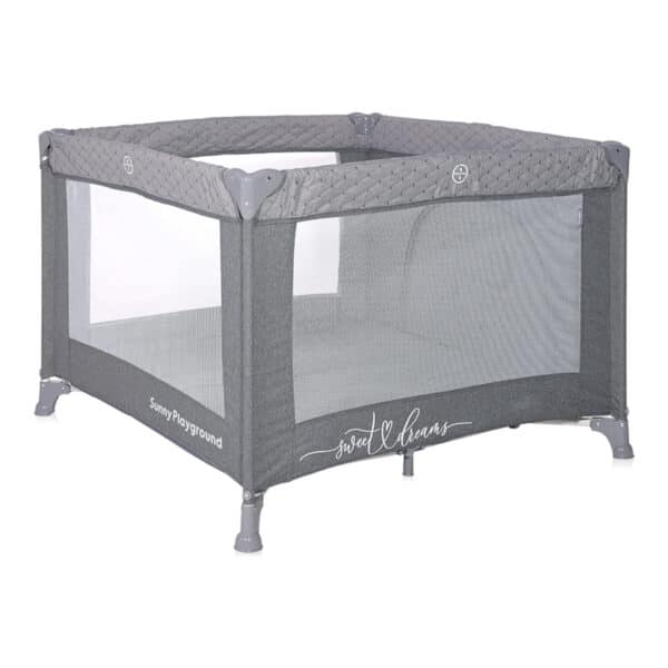 Τετράγωνο Παρκοκρέβατο Lorelli Sunny Playground Cool Grey Star - Image 2